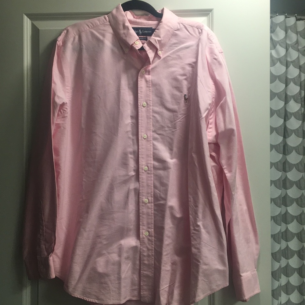 Ralph Lauren classic fit button down pink size XL